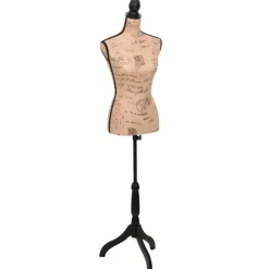 Damenbüste Schneiderpuppe Büste Torso Angezogen Mannequin Jute