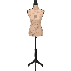 Damenbüste Schneiderpuppe Büste Torso Angezogen Mannequin Jute
