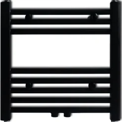 Handtuchheizkörper Warmwasser Gerade Schwarz 480x480 mm