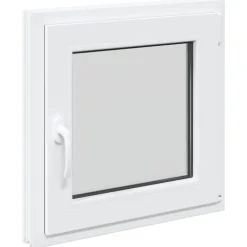 Kellerfenster RISOR Weiß 60 x 60 cm PVC und Glas