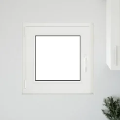 Kellerfenster RISOR Weiß 50 x 50 cm PVC und Glas