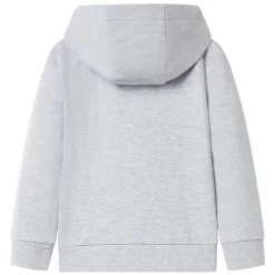 Kinder-Kapuzenpullover mit Reißverschluss Grau 92