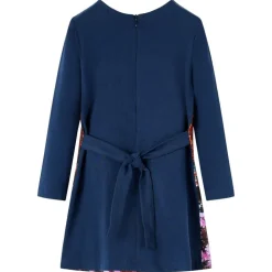 Kinderkleid mit Langen Ärmeln Marineblau 116