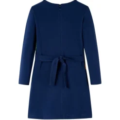 Kinderkleid mit Langen Ärmeln Marineblau 104