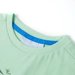 Kinder-Kurzarmshirt Hellgrün 92