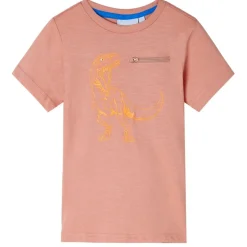 Kinder-Kurzarmshirt Hellorange 128
