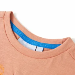 Kinder-Kurzarmshirt Hellorange 128