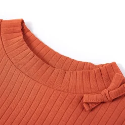 Kinder-Langarmshirt Dunkelorange 92