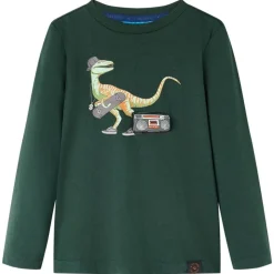 Kinder-Langarmshirt Dunkelgrün 92