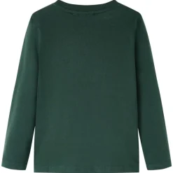 Kinder-Langarmshirt Dunkelgrün 92
