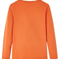 Kinder-Langarmshirt Dunkelorange 92
