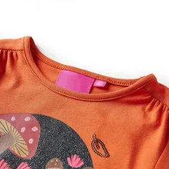 Kinder-Langarmshirt Dunkelorange 92