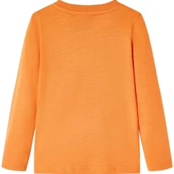 Kinder-Langarmshirt Dunkelorange 92