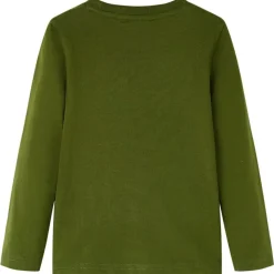 Kinder-Langarmshirt Dunkles Khaki 104
