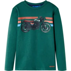 Kinder-Langarmshirt Grün 92