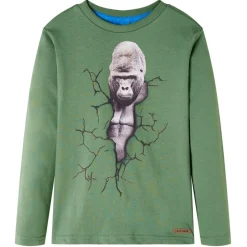 Kinder-Langarmshirt Helles Khaki 104