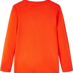Kinder-Langarmshirt Hellorange 104