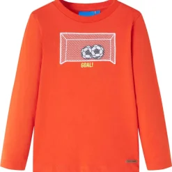 Kinder-Langarmshirt Hellorange 104