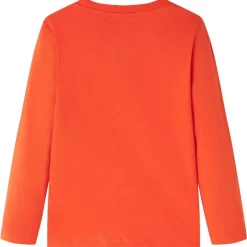 Kinder-Langarmshirt Hellorange 104