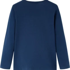 Kinder-Langarmshirt Marineblau 116