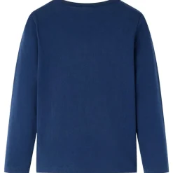 Kinder-Langarmshirt Marineblau 104