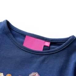 Kinder-Langarmshirt Marineblau 104