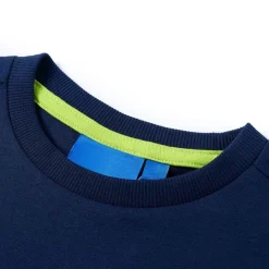 Kinder-Langarmshirt Marineblau 104