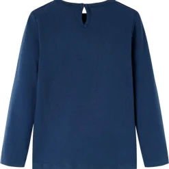 Kinder-Langarmshirt Marineblau 92