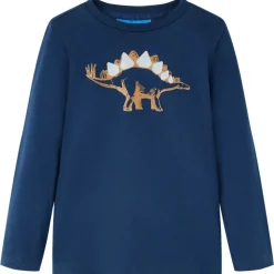 Kinder-Langarmshirt Marineblau 104