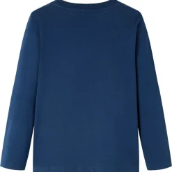 Kinder-Langarmshirt Marineblau 104