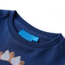 Kinder-Langarmshirt Marineblau 104