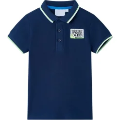 Kinder-Poloshirt Marineblau 116