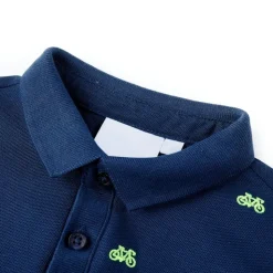 Kinder-Poloshirt Marineblau 92