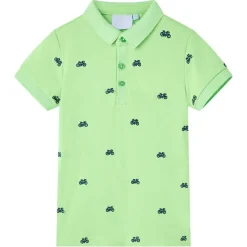Kinder-Poloshirt Neongrün 92