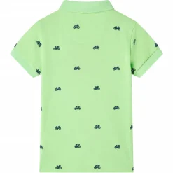 Kinder-Poloshirt Neongrün 92