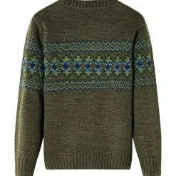 Kinderpullover Gestrickt Khaki 92