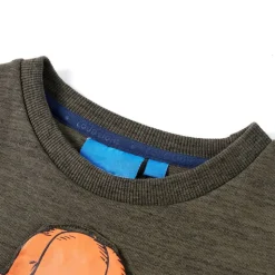 Kinder-Sweatshirt Dunkelkhaki Melange 104