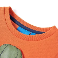 Kinder-Sweatshirt Dunkelorange 92