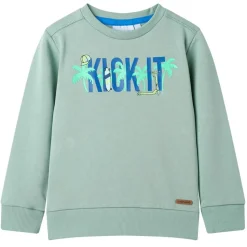 Kinder-Sweatshirt Helles Khaki 104
