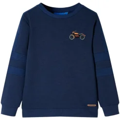 Kinder-Sweatshirt Marineblau Melange 92
