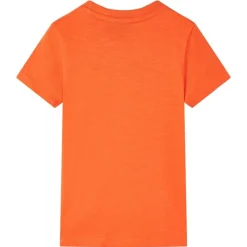 Kinder-T-Shirt Dunkelorange 128