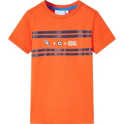 Kinder-T-Shirt Dunkelorange 116