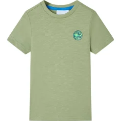 Kinder-T-Shirt Helles Khaki 116