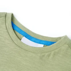 Kinder-T-Shirt Helles Khaki 116