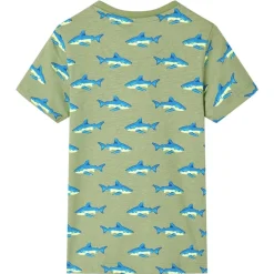 Kinder-T-Shirt Helles Khaki 104