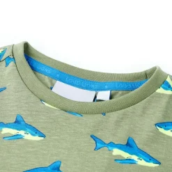 Kinder-T-Shirt Helles Khaki 104