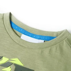 Kinder-T-Shirt Helles Khaki 116