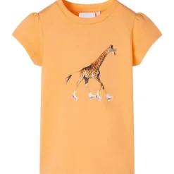 Kinder-T-Shirt Hellorange 116