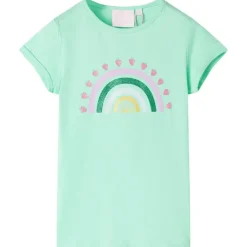 Kinder-T-Shirt Knallgrün 92