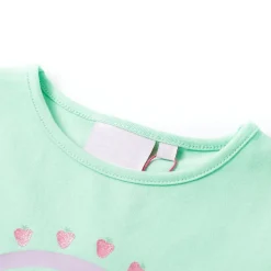 Kinder-T-Shirt Knallgrün 92